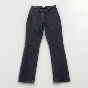 Women's Abercrombie Fitch Black 90s Slim Straight Ultra High Rise Jeans Size 29